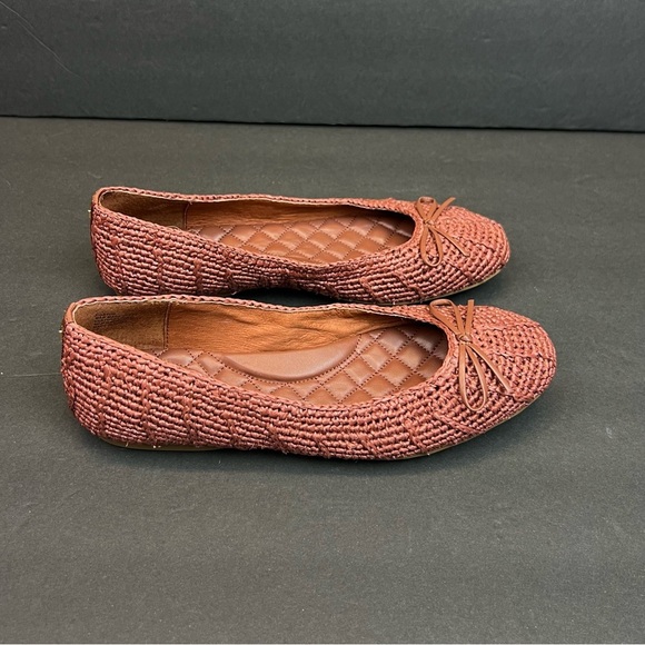 Birdies Loafers Brown Woven Flats Size 7.5 Slip On - Picture 1 of 10